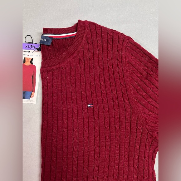 Tommy Hilfiger Women's Long Sleeve Cable Knit Sweater NWT - Picture 3 of 5
